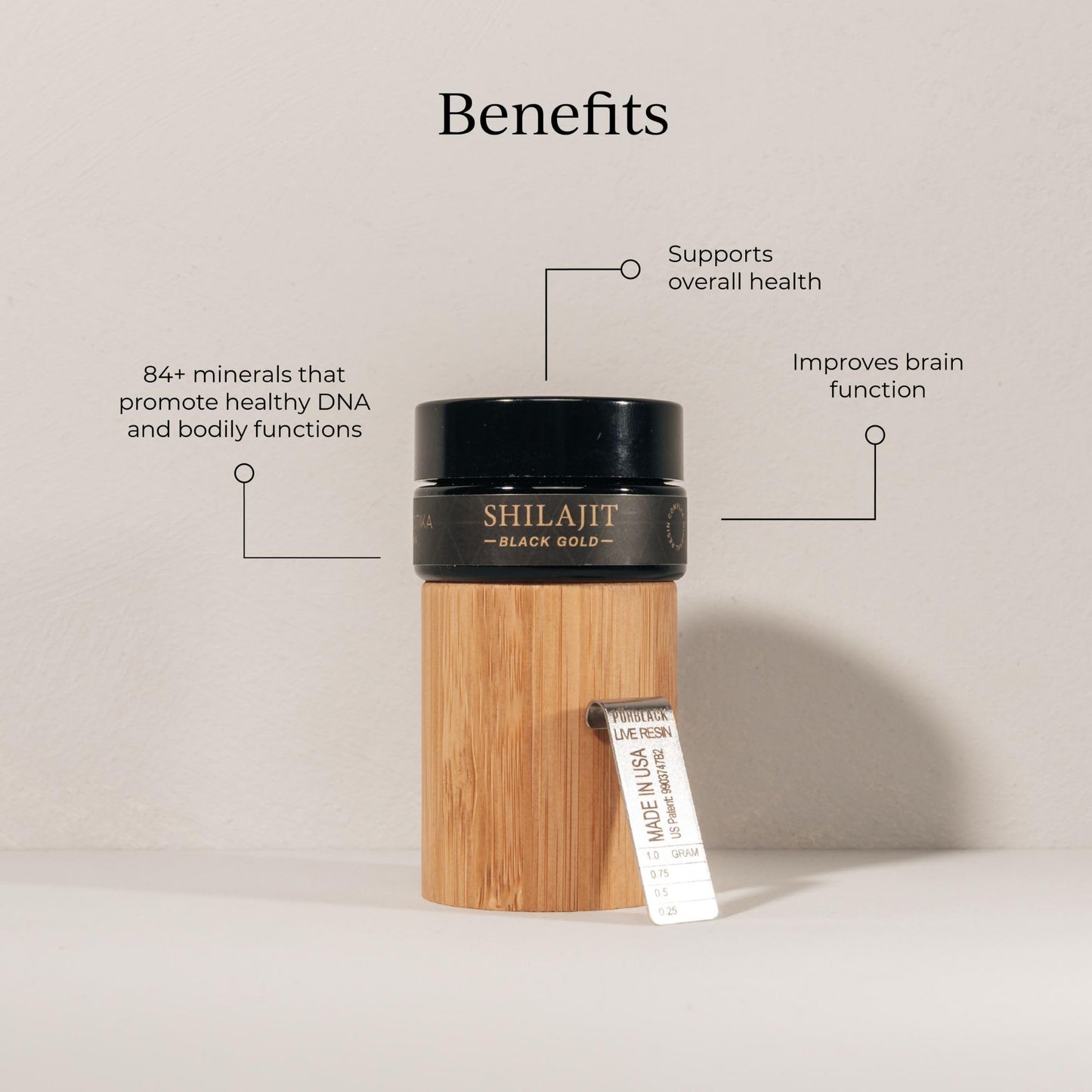 CYMBIOTIKA Pure Himalayan Shilajit Resin 500mg - 84+ Trace Minerals, High Potency with Elemental Gold & Fulvic Acid - for Energy, Focus, Immune & Digestive Support - Authentic Shilajit Resin CYMBIOTIKAUS supplements
