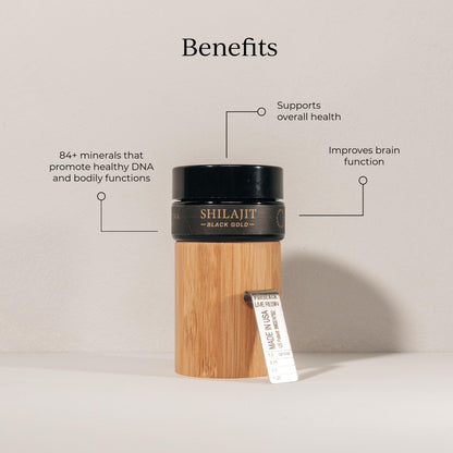 CYMBIOTIKA Pure Himalayan Shilajit Resin 500mg - 84+ Trace Minerals, High Potency with Elemental Gold & Fulvic Acid - for Energy, Focus, Immune & Digestive Support - Authentic Shilajit Resin CYMBIOTIKAUS supplements