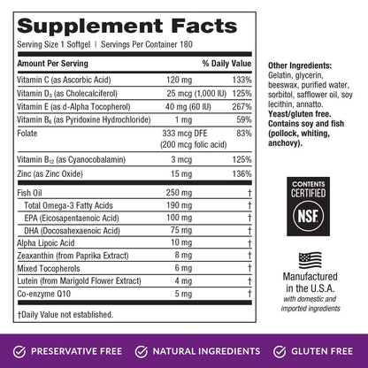 EyePromise Restore Supplement - 180 Softgel Capsules Containing Lutein EyePromiseUS supplements