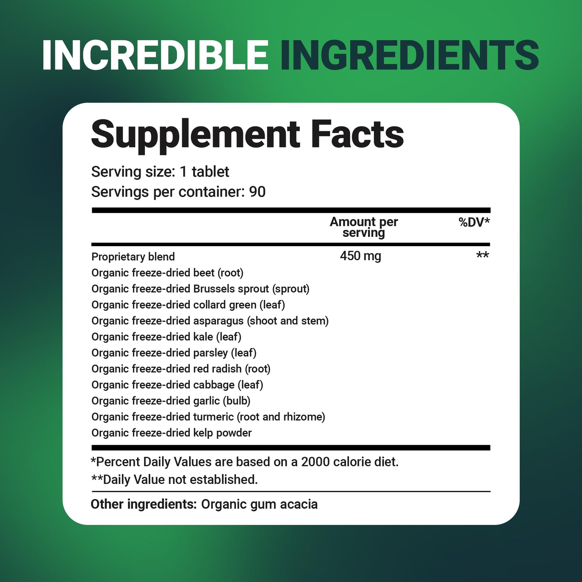 Dr. Berg's Greens Superfood Cruciferous Vegetable Tablets - Vegetable Supplements for Adults w/ 11 Phytonutrient Super Greens - Energy, Immune System & Liver Veggie Tablets - 90 Tablet Dr. Berg NutritionalsAu supplements