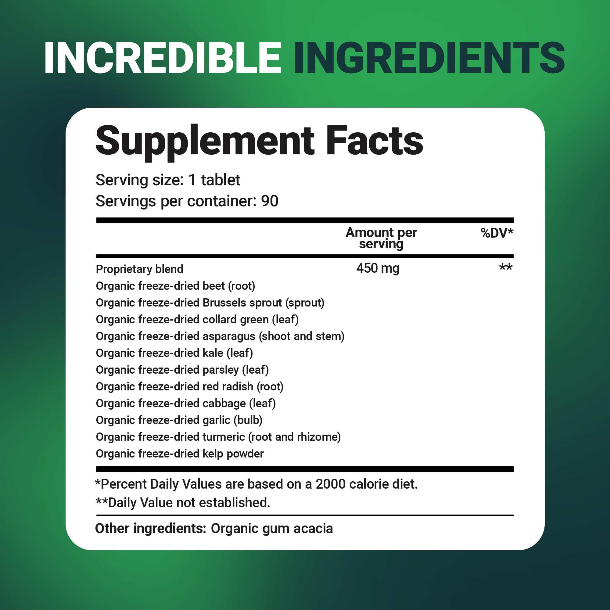 Dr. Berg's Greens Superfood Cruciferous Vegetable Tablets - Vegetable Supplements for Adults w/ 11 Phytonutrient Super Greens - Energy, Immune System & Liver Veggie Tablets - 90 Tablet Dr. Berg NutritionalsAu supplements
