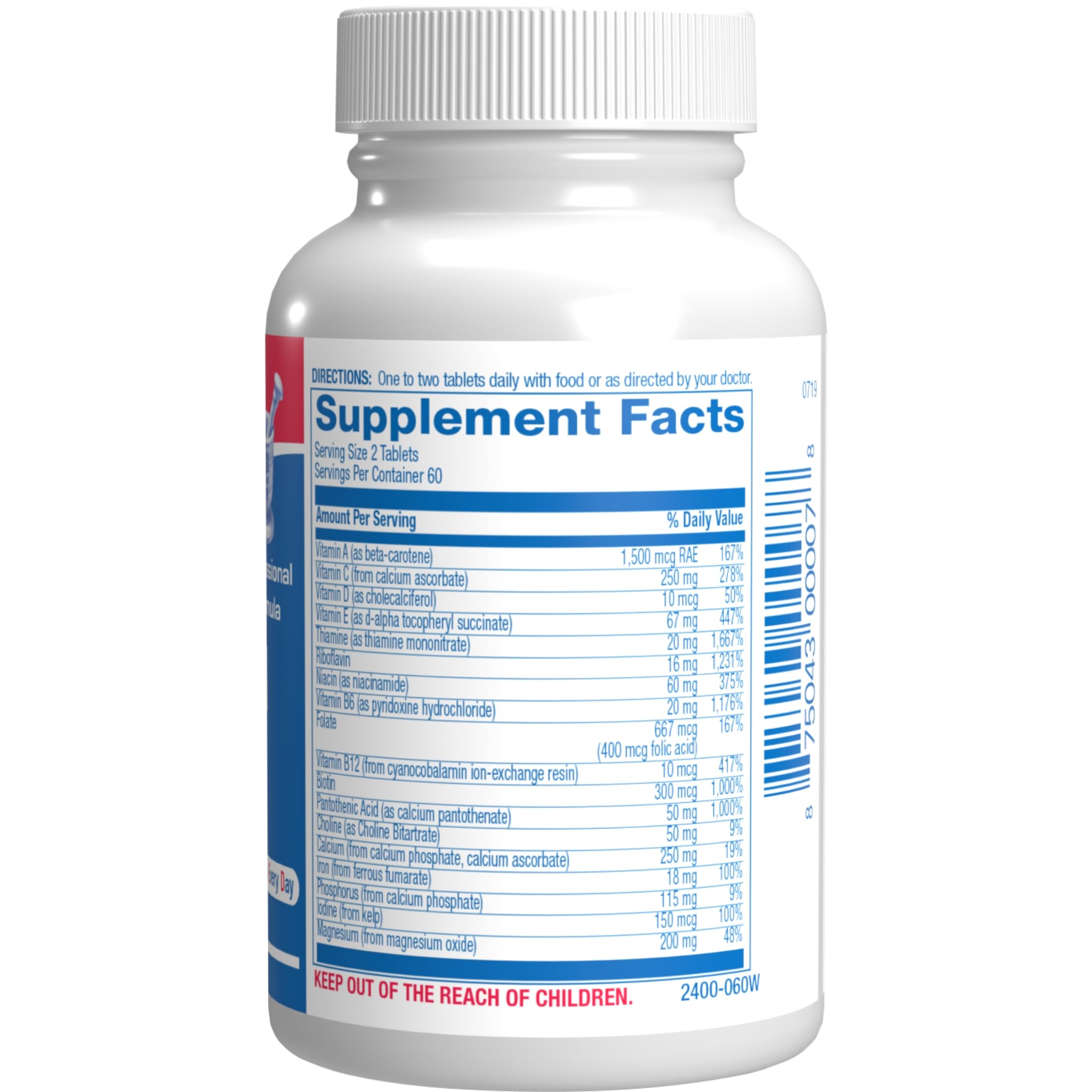 30-In-1 Adult Multivitamin with Iron - Antioxidant Rich Over 50 Multivitamin for Women and Men with Vitamins A C D E B Complex Zinc Magnesium Myo Inositol Citrus Bioflavonoids & More - 1 Month Supply Anabolic LaboratoriesAu supplements