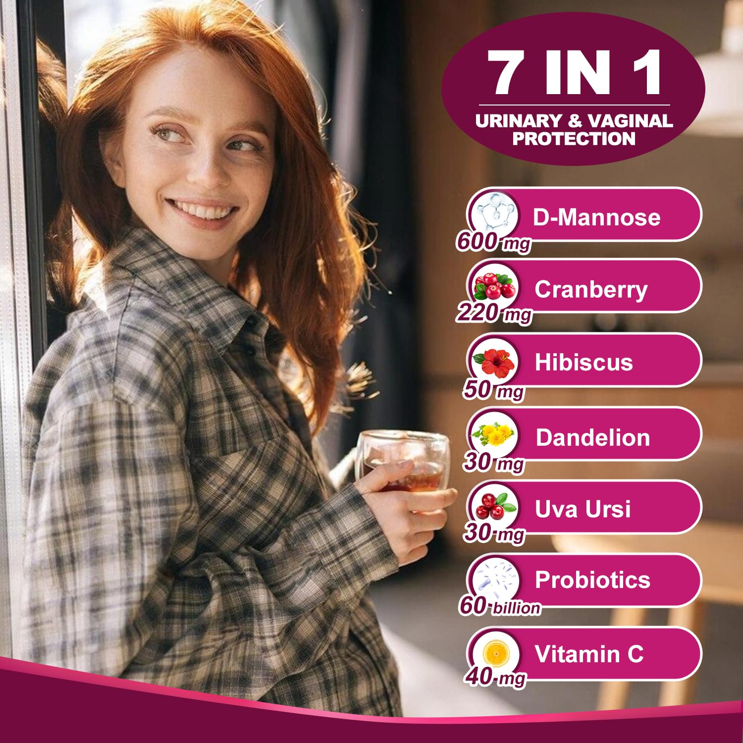 NATURE TARGET Probiotics for Women Urinary Tract Health with D Mannose & Cranberry - 60 Billion CFUs Vaginal Probiotics for Digestive Health, UTI & PH Balance with Prebiotics - 90 Capsules NATURE TARGETAu supplements