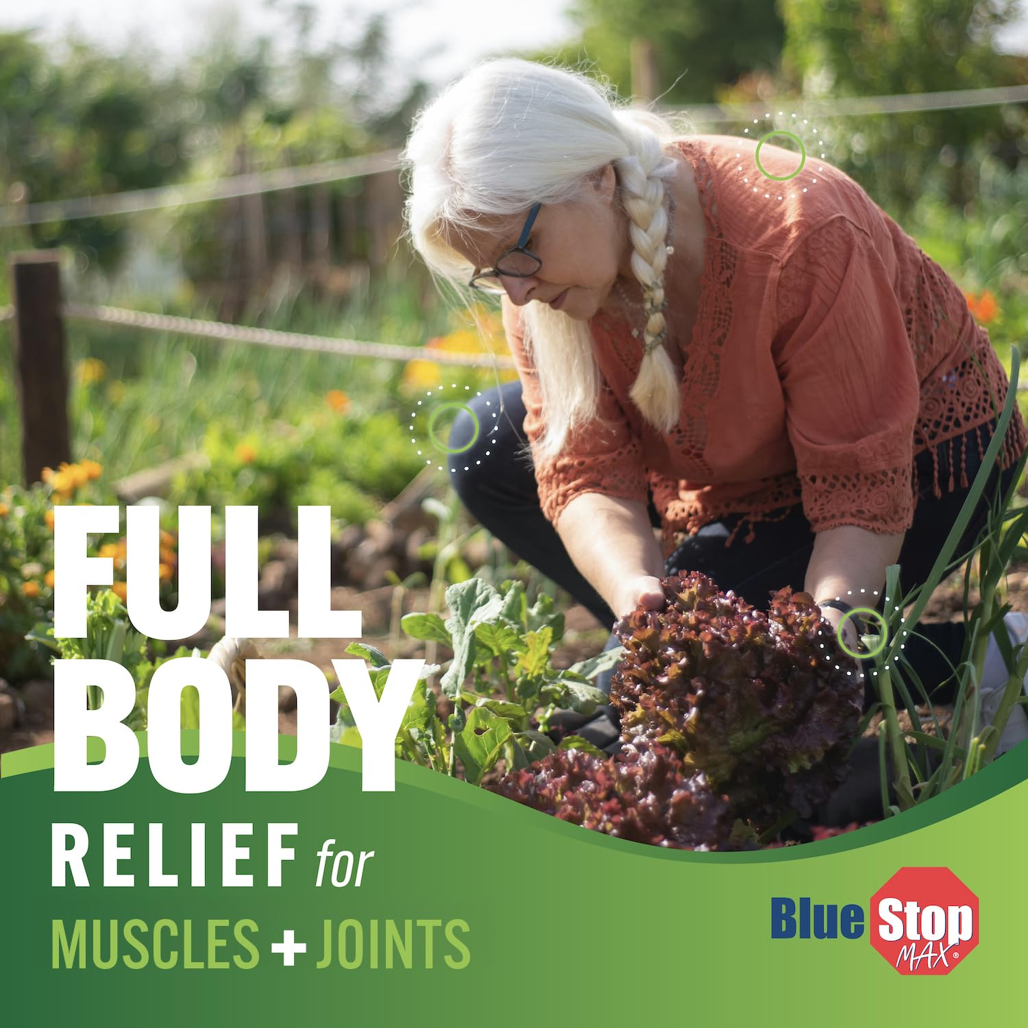 Blue Stop Max Applicator: Fast-Acting Massage Applicator for Sports Cream, Elbow Relief, Performance Roll On for Muscle & Joint Soreness - Convenient Relief for Active Individuals, 1 Pack of 3.4 Oz Blue Stop MaxAu supplements