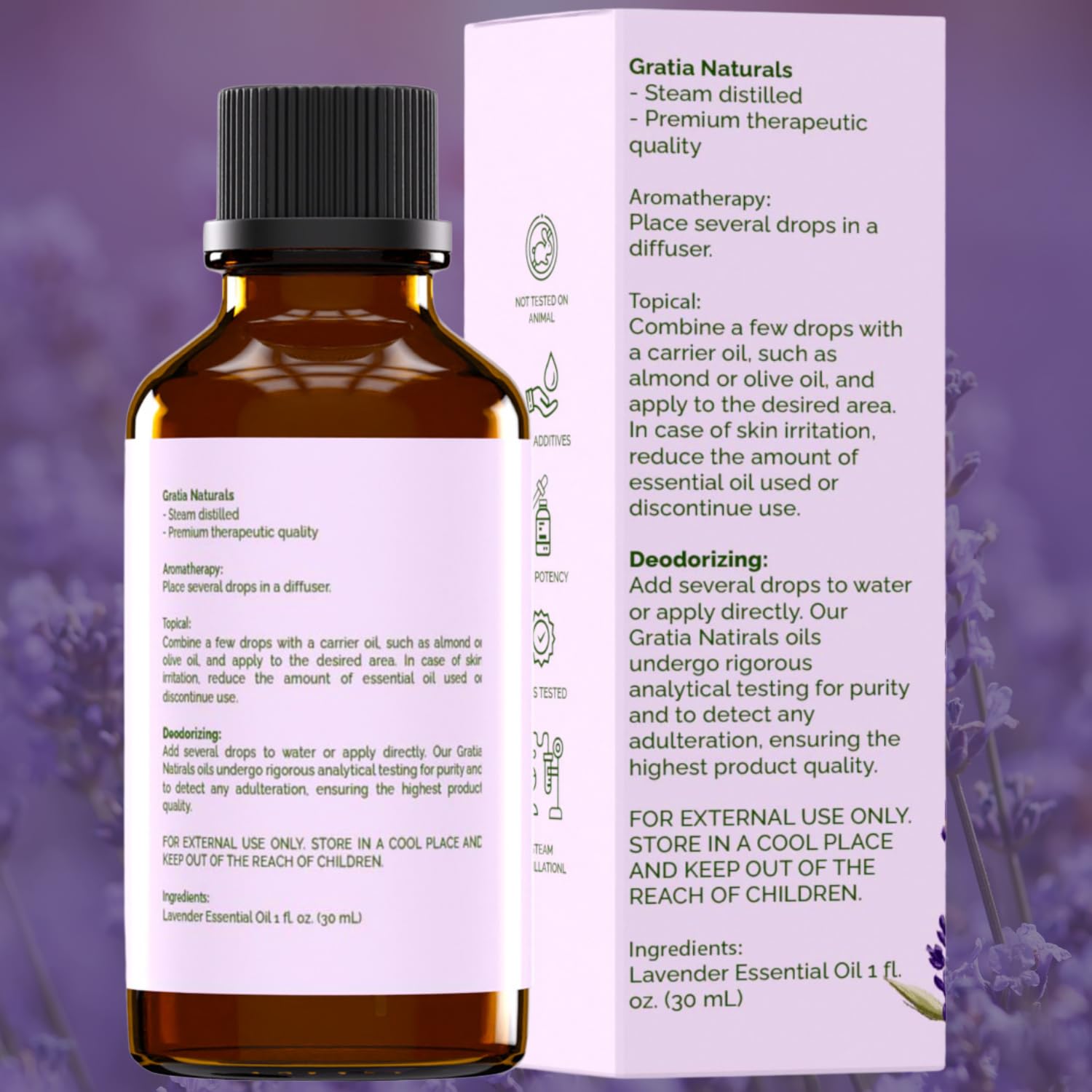Gratia Naturals Lavender Essential Oil - 100% Pure and Natural … GRATIA NATURALSAu supplements