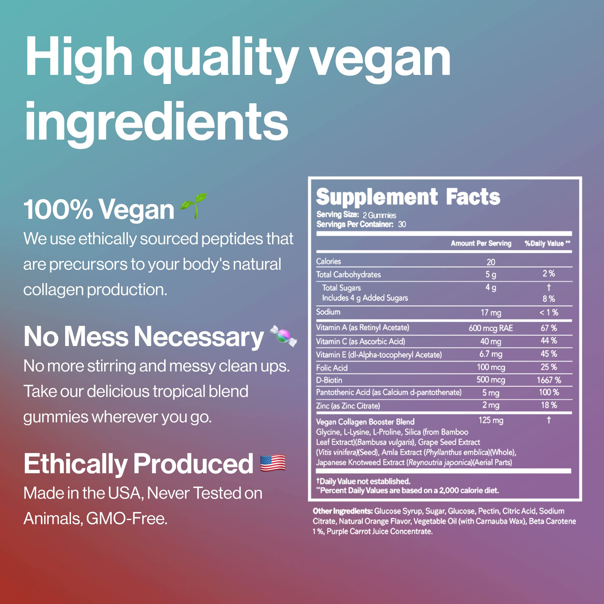 Habit + Habitat Vegan Beauty Support Gummies Collagen Booster with Biotin Habit + HabitatUS supplements