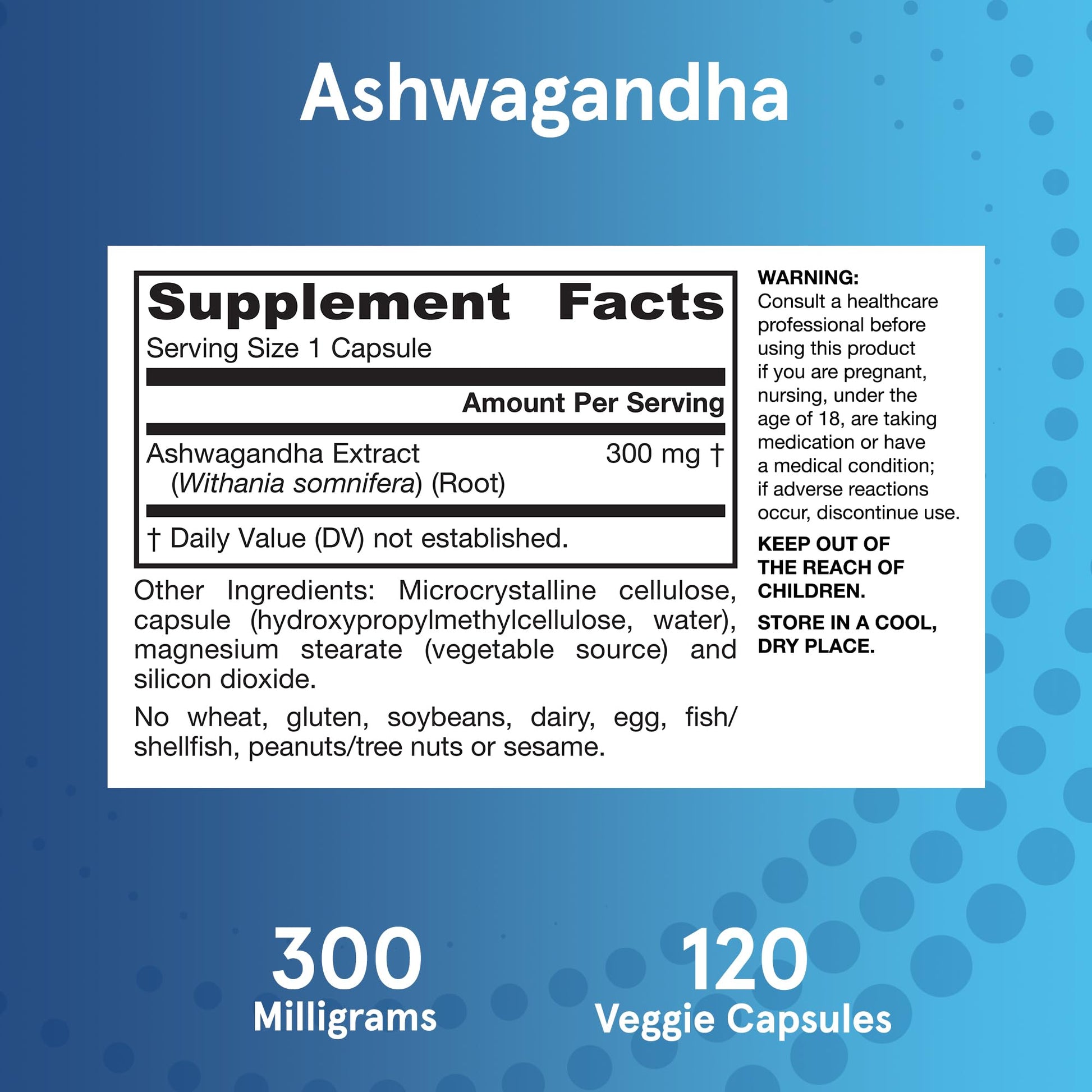 Jarrow Formulas Ashwagandha Capsules, 300 mg Supplement Supports Normalized Resistance to Mental and Physical Stress, 120 Veggie Capsules, 60 Day Supply Jarrow FormulasAu supplements