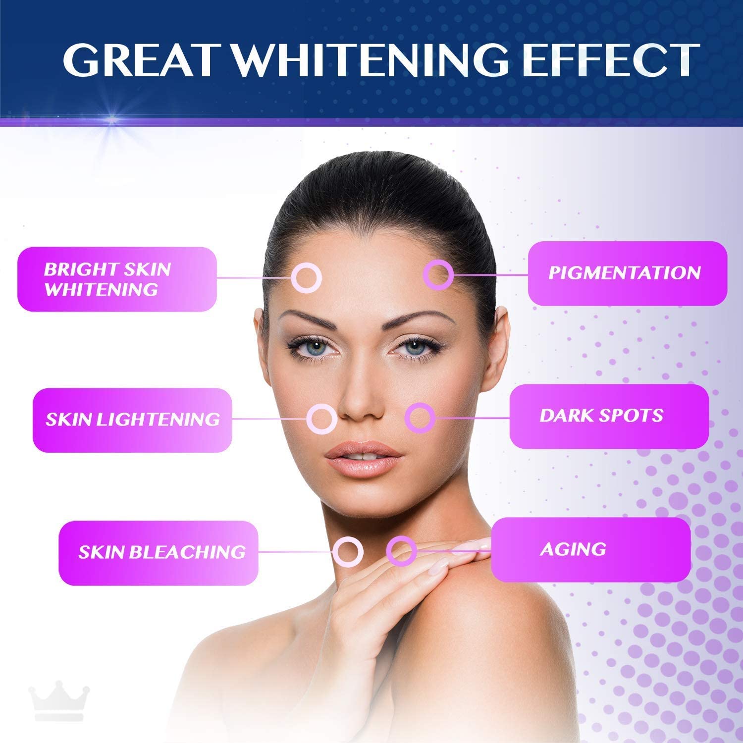 Glutathione Whitening Pills - 180 Capsules 2000mg Glutathione - Effective Skin Lightening NORTHERN CROWN COSMETICSUS supplements