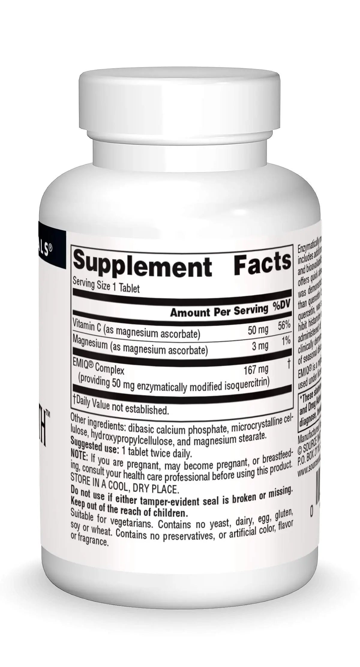 Source Naturals AllerStrength Fast-Acting Seasonal Immune Support - Highly Bioavailable Quercetin* - 60 Tablets Source NaturalsAu supplements