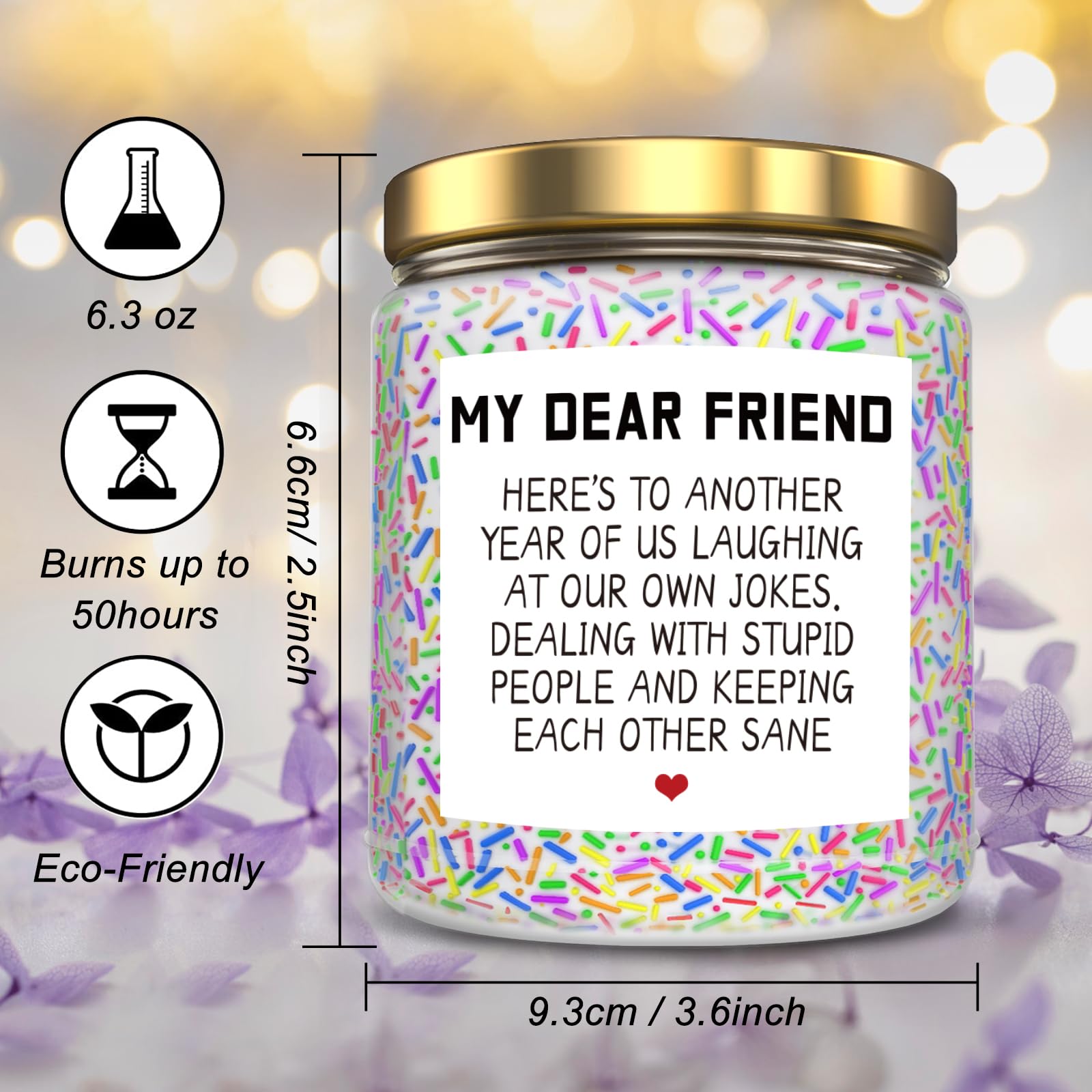 Birthday Gifts for Women, Happy Birthday Candle, Sister Birthday Gifts Ideas LOTICONAAu supplements