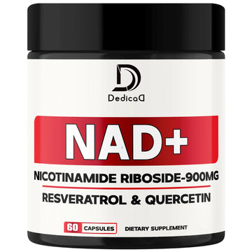 DEDICAD NAD Supplement with Nicotinamide Riboside, Trans-Resveratrol, Quercetin - Cellular Energy & Repair, Vitality, Healthy Aging - 60 Count DEDICADAu supplements
