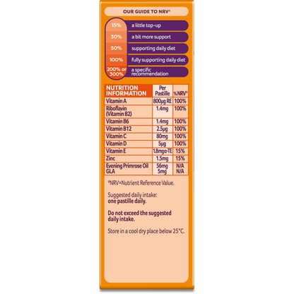 Bassetts Vitamins 12-18 EPO Orange & Passion Fruit 30's, 94.2 g, Orange and passionfruit Bassetts VitaminsUS supplements
