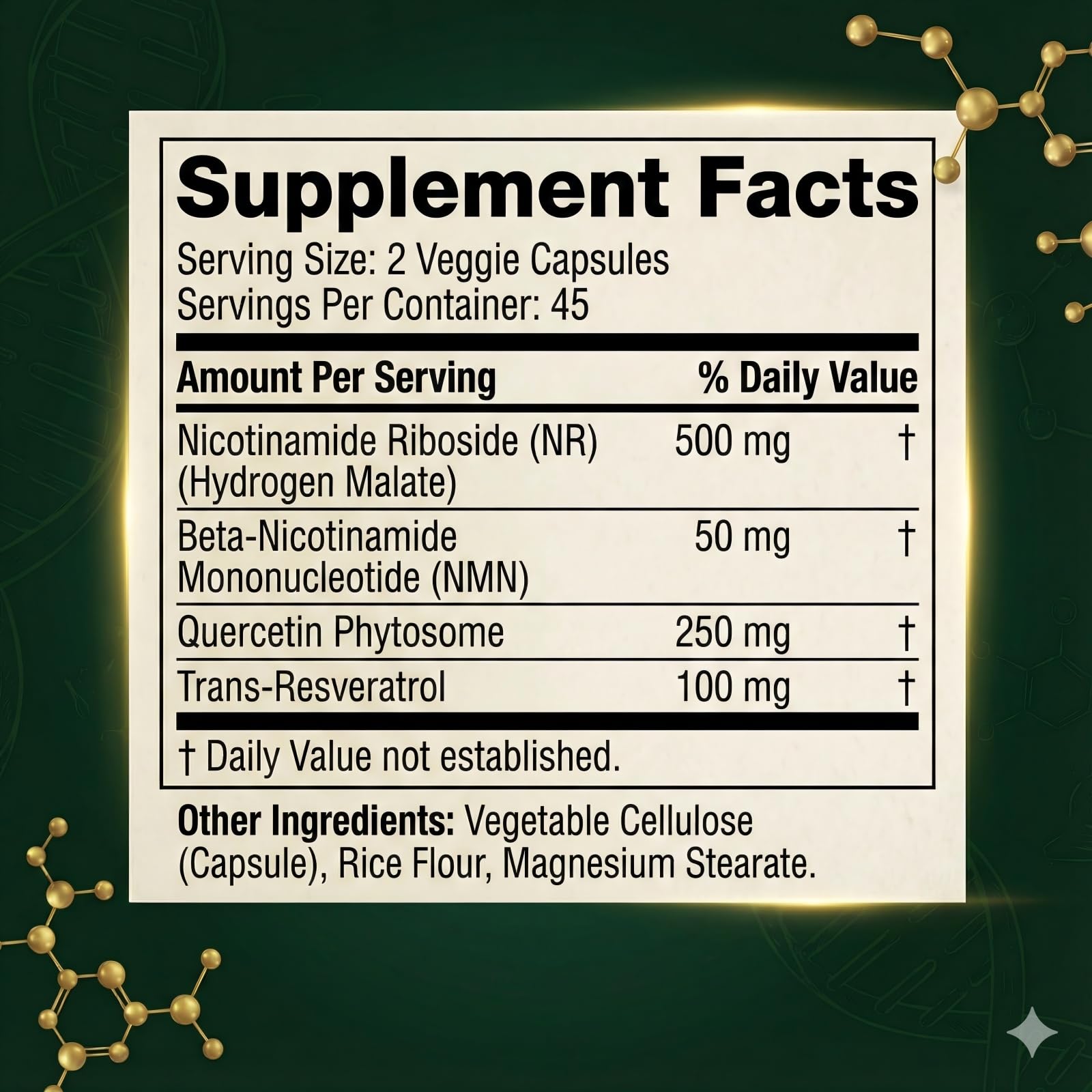 Auivty Liposomal NAD+ NMN Supplement with COQ10, Nicotinamide Riboside, Trans-Resveratrol, 900mg, 90 Veggie Capsules AuivtyAu supplements