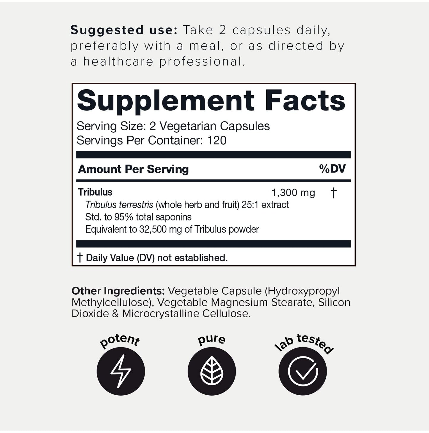 Toniiq Ultra High Strength Tribulus Capsules - 95% Steroidal Saponins - 1300mg Concent ToniiqUS supplements