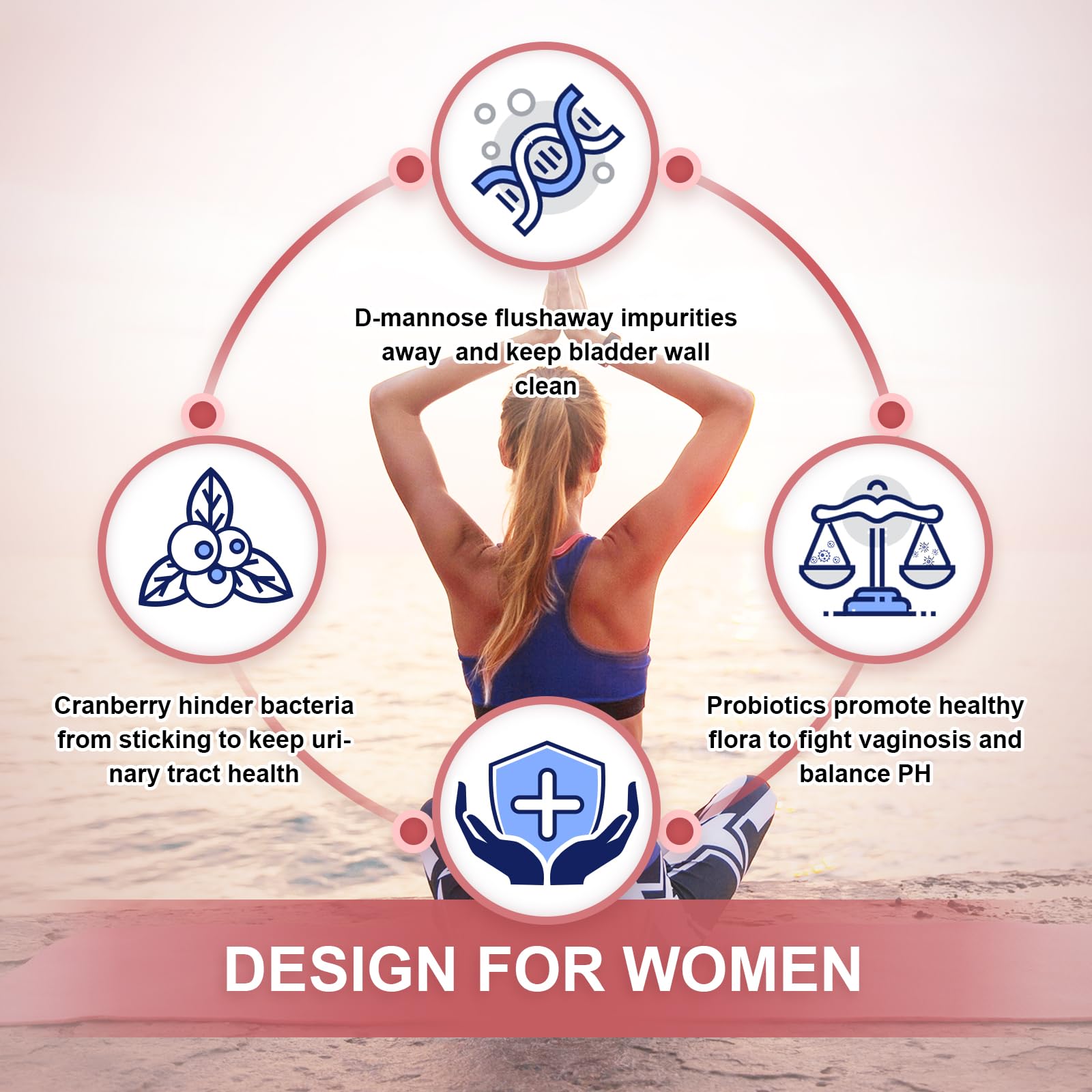 NATURE TARGET Probiotics-for-Women Prebiotics-and-Probiotics-Powder, 100-Billion-CFUs 45-Day-Supply, Women's-Probiotic with D-Mannose and Cranberry for Urinary Tract/Gut/Digestive Health NATURE TARGETAu supplements