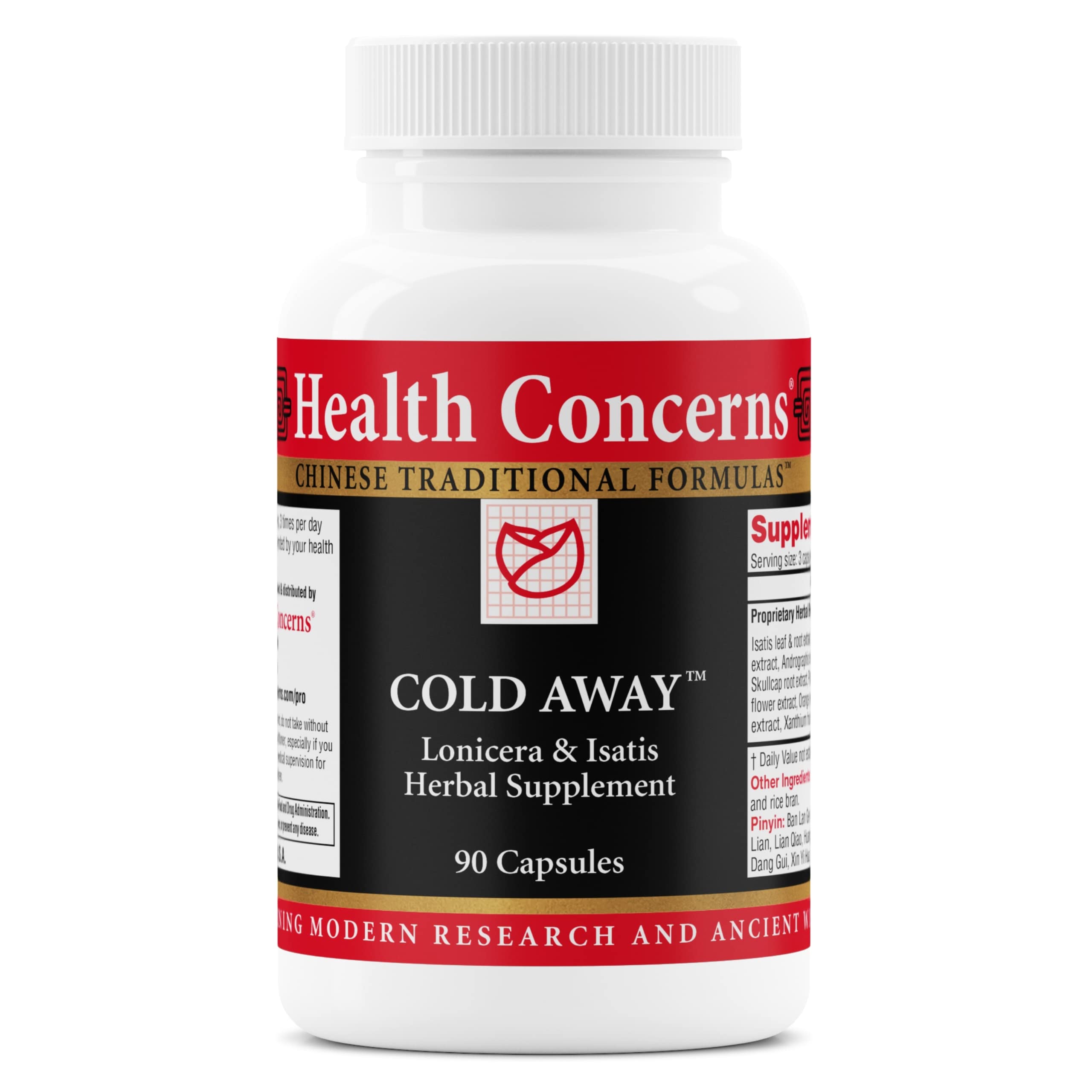 Health Concerns Cold Away - Immune Support & Defense - Vitamin Supplement for Flu Relief & Colds - Immunity System Booster - Licorice Root, Dong Quai, Chinese Skullcap & Andrographis - 90 Capsules Health ConcernsAu supplements