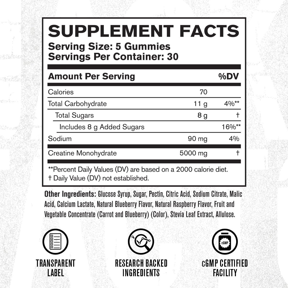 Jacked Factory Creatine Gummies 5g Daily Dose (1g per Gummy) - Creatine Gummy for Men and Women, Vegan-Friendly, Travel-Friendly, Third-Party Tested - 150 Gummies, Blue Raspberry Jacked FactoryAu supplements