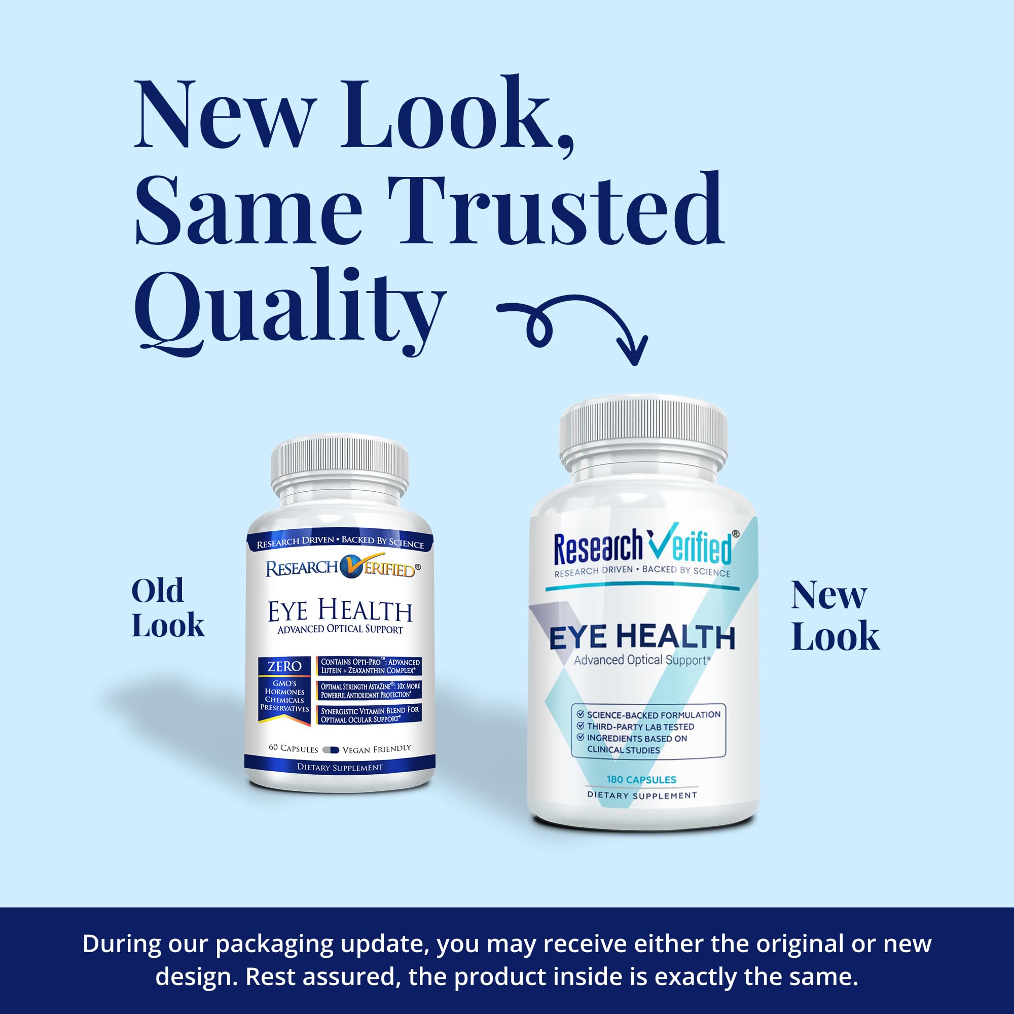 Research Verified Eye Health - Nourish and Protect Eyes and Vision, Support Healthy Retina, Improve Blood Supply to Eyes - Vitamins A, B, C, and E - 360 Capsules - 6 Month Supply - Made in The USA Research VerifiedAu supplements