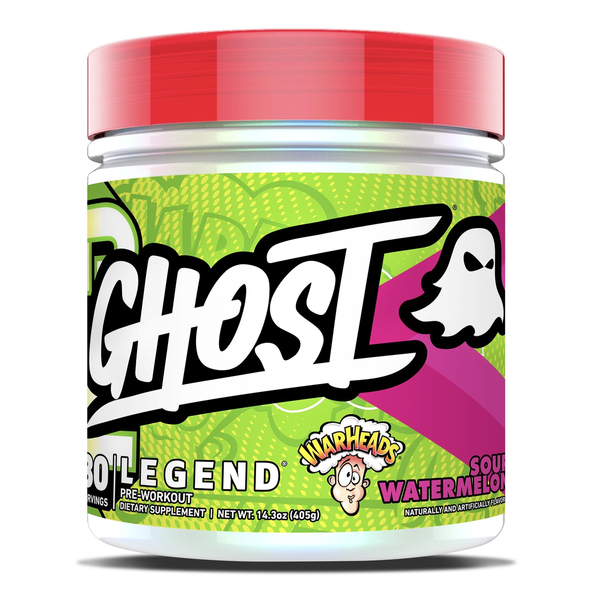 GHOST Legend V3 Pre-Workout Powder, Warheads Sour Watermelon - 30 Servings – Pre GHOSTAu supplements