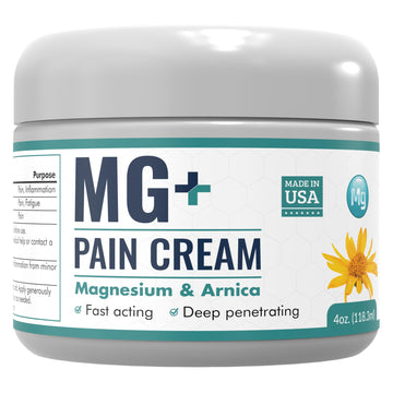 Mars Wellness MG+ Magnesium Cream Pain Relief - Extra Strength Magnesium and Arnica Cream - 4 OZ Tub - Neuropathy, Muscle Pain, and Leg Cramps Relief - 1 Pack MARS WELLNESSAu supplements