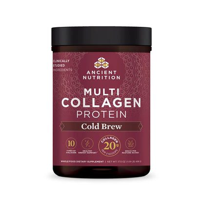 Ancient Nutrition Hydrolyzed Collagen Peptides Powder, Cold Brew Multi Collagen Protein Ancient NutritionUS supplements