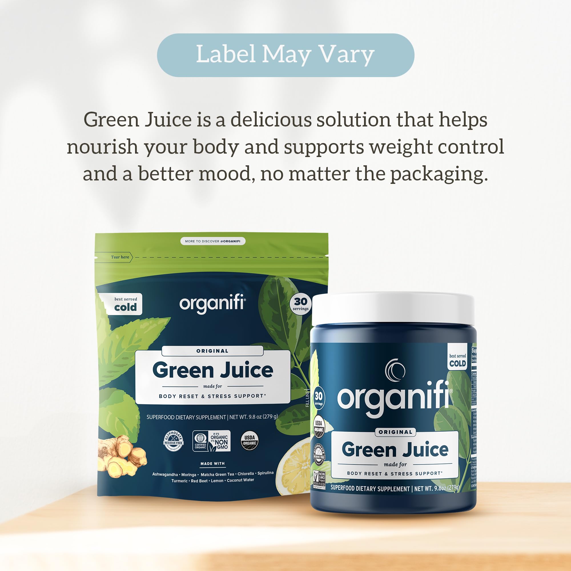 Organifi Green Juice - Powder Supplement with Organic Spirulina, Ashwagandha OrganifiUS supplements