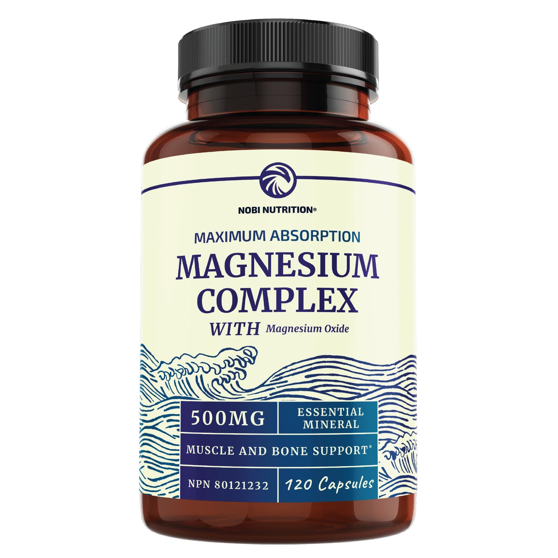 Magnesium Citrate Complex | 500 MG | High Absorption Formula | Calm, Relaxation Nobi NutritionUS supplements