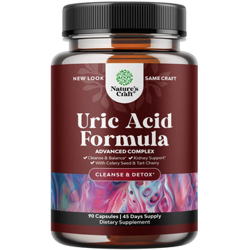 Tart Cherry Capsules for Joint Support and Kidney Cleanse - Daily Uric Acid Detox and Cleanse Natures CraftAu supplements
