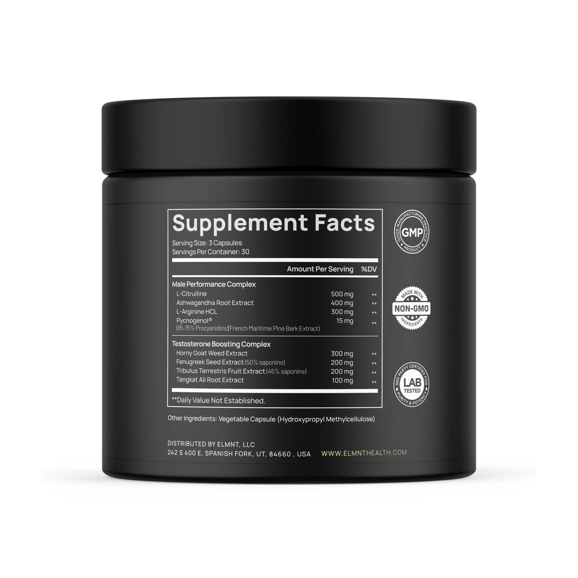 21,800mg Testosterone Booster for Men 8X Strength w. Ashwagandha, Tongkat Ali, Pycnogenol, Tribulus - Total T Male Enhancing Test Booster + Muscle Builder Workout Testosterone Supplement for Men TERRA ELMNTAu supplements