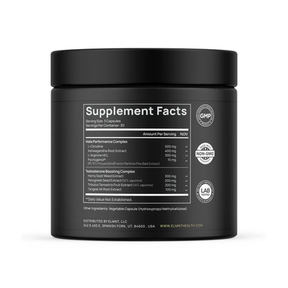 21,800mg Testosterone Booster for Men 8X Strength w. Ashwagandha, Tongkat Ali, Pycnogenol, Tribulus - Total T Male Enhancing Test Booster + Muscle Builder Workout Testosterone Supplement for Men TERRA ELMNTUS supplements