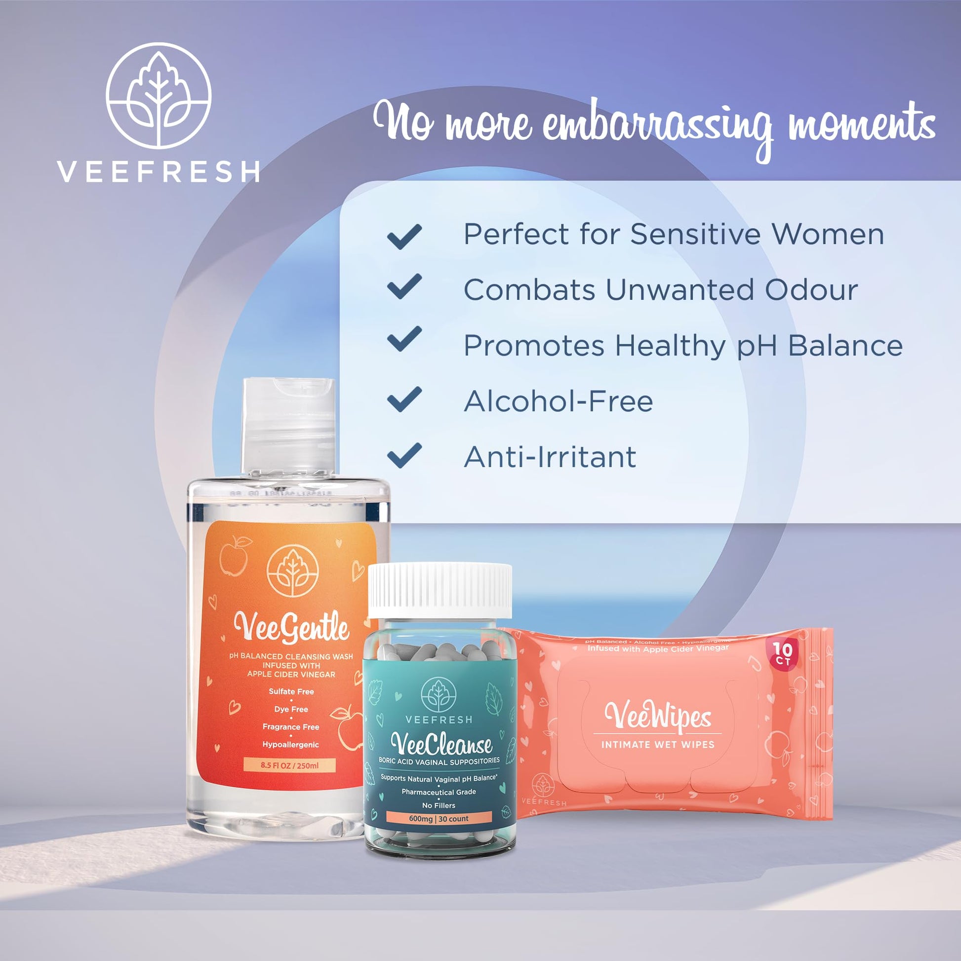 VeeFresh VeePower Bundle - A Convenient Feminine Care Bundle for Any-Time Freshness & Odor Control VeeFreshAu supplements