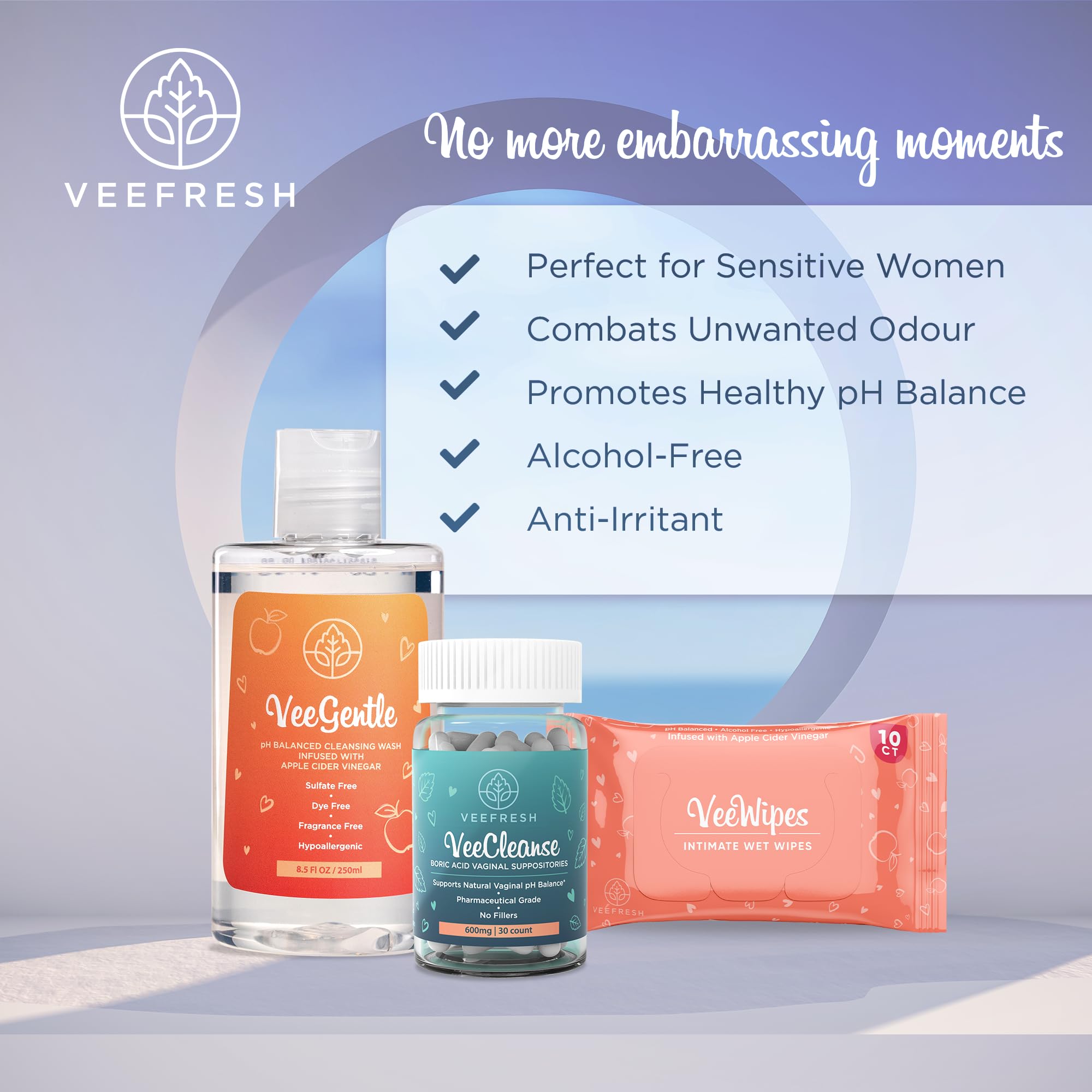 VeeFresh VeePower Bundle - A Convenient Feminine Care Bundle for Any-Time Freshness & Odor Control VeeFreshAu supplements