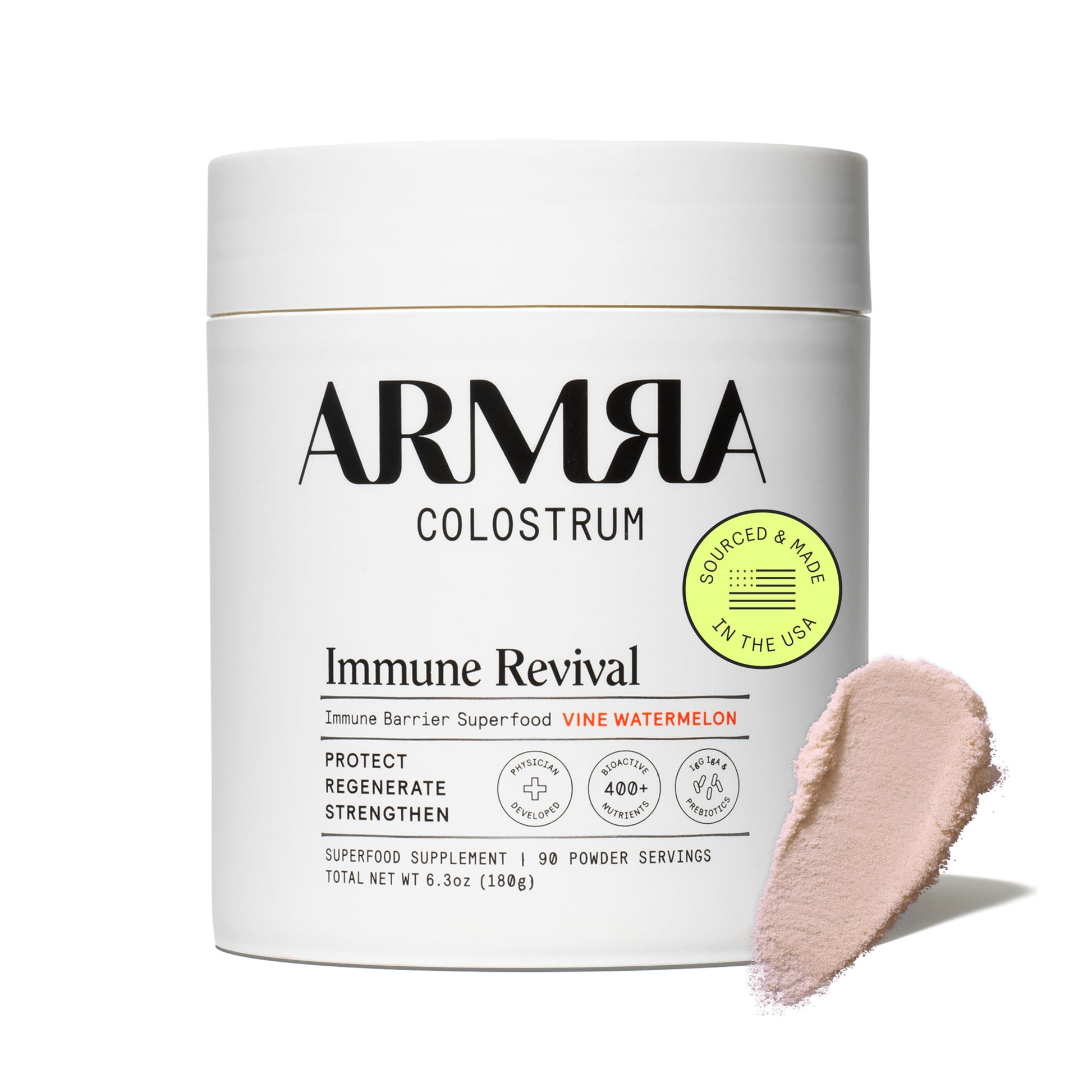 ARMRA Colostrum Powder | Vine Watermelon | Gut Health & Bloating | Skin & Hair | Immunity | Keto, Gluten & Fat-Free | 90 Servings ARMRAUS supplements