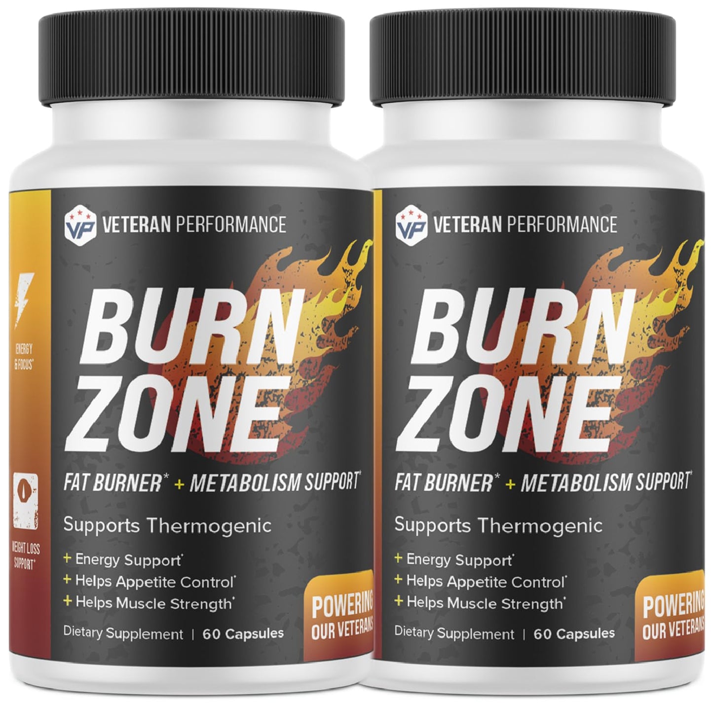 Veteran Performance Burn Zone Thermogenic Fat Burner 2 Pack – Metabolism Booster Veteran PerformanceUS supplements