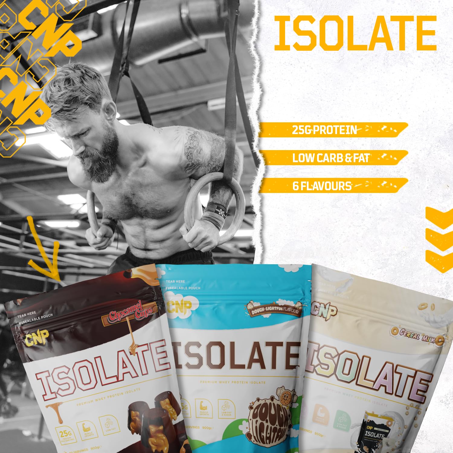 CNP Professional Isolate, Premium Whey Protein Isolate, 26g Protein, 1.6kg & 900g, 53/30 Servings CNP ProfessionalAu supplements