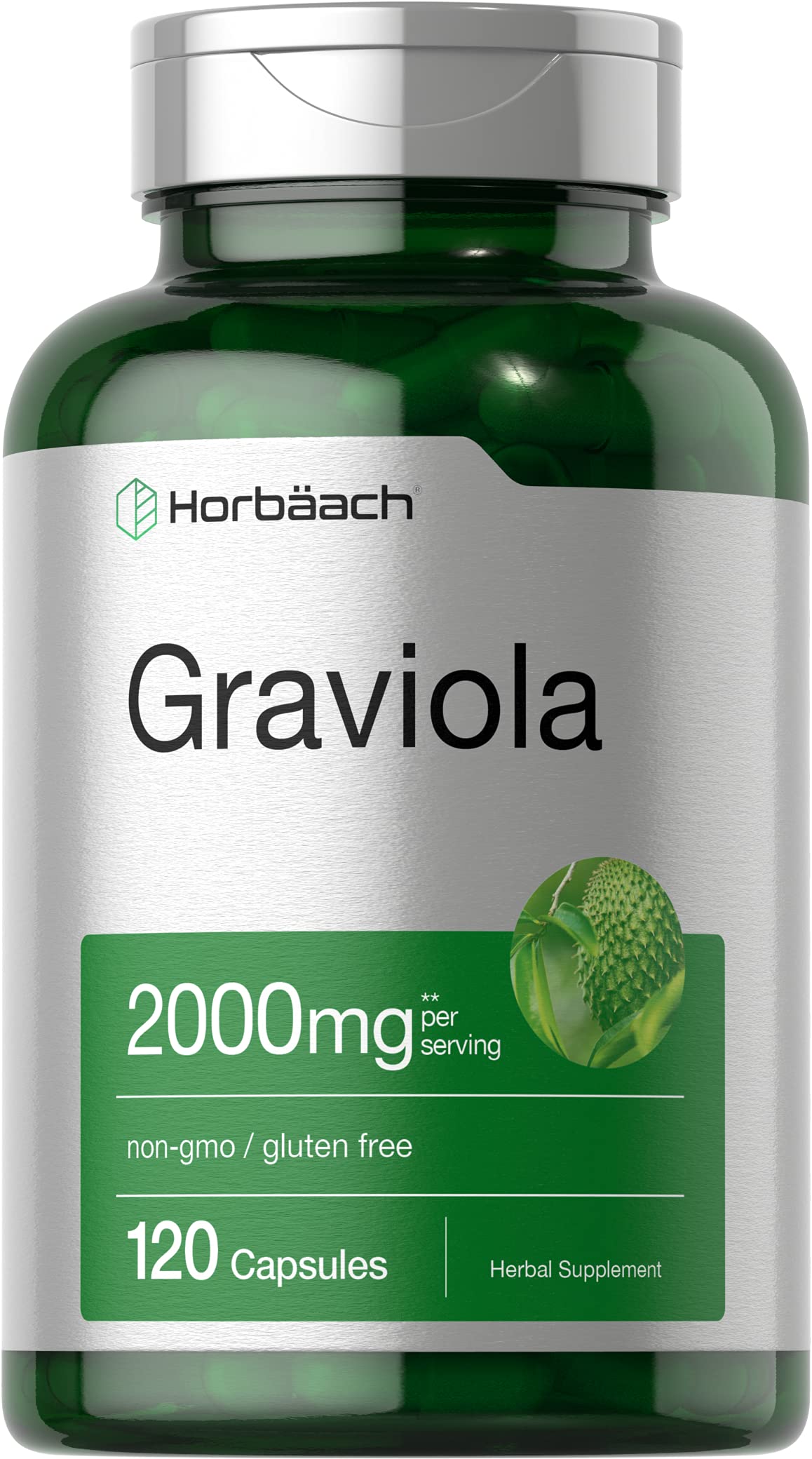 Graviola Extract 2000 mg 120 Capsules With Graviola Proprietary Blend Ingredient HorbäachAu supplements