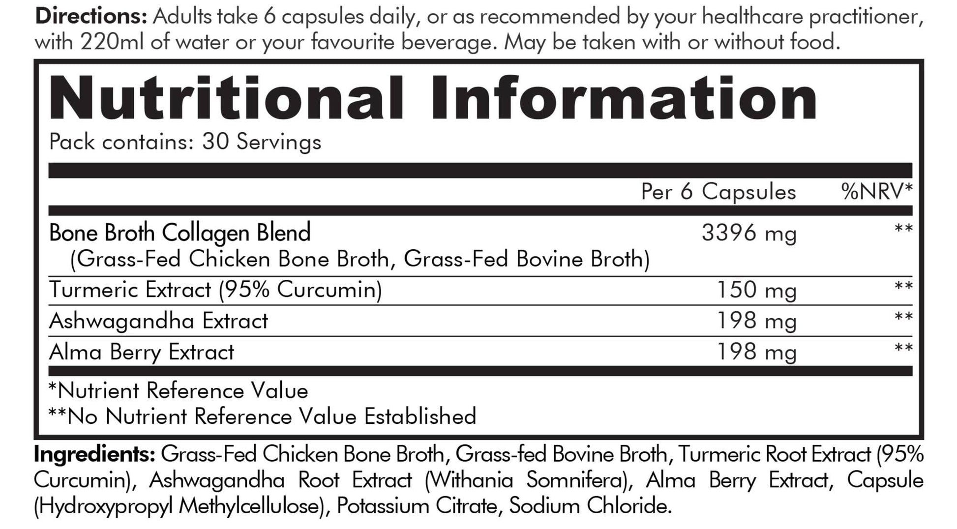 Codeage Bone Broth Collagen Capsules Grass Fed - Pasture Raised Chicken Bone Broth Collagen CodeageAu supplements