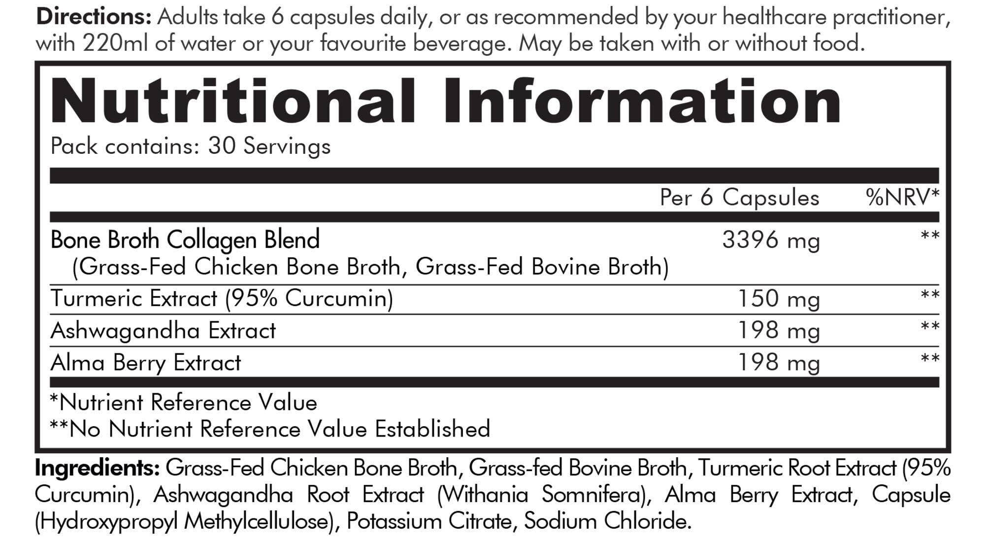 Codeage Bone Broth Collagen Capsules Grass Fed - Pasture Raised Chicken Bone Broth Collagen CodeageAu supplements