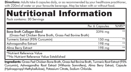 Codeage Bone Broth Collagen Capsules Grass Fed - Pasture Raised Chicken Bone Broth Collagen CodeageUS supplements