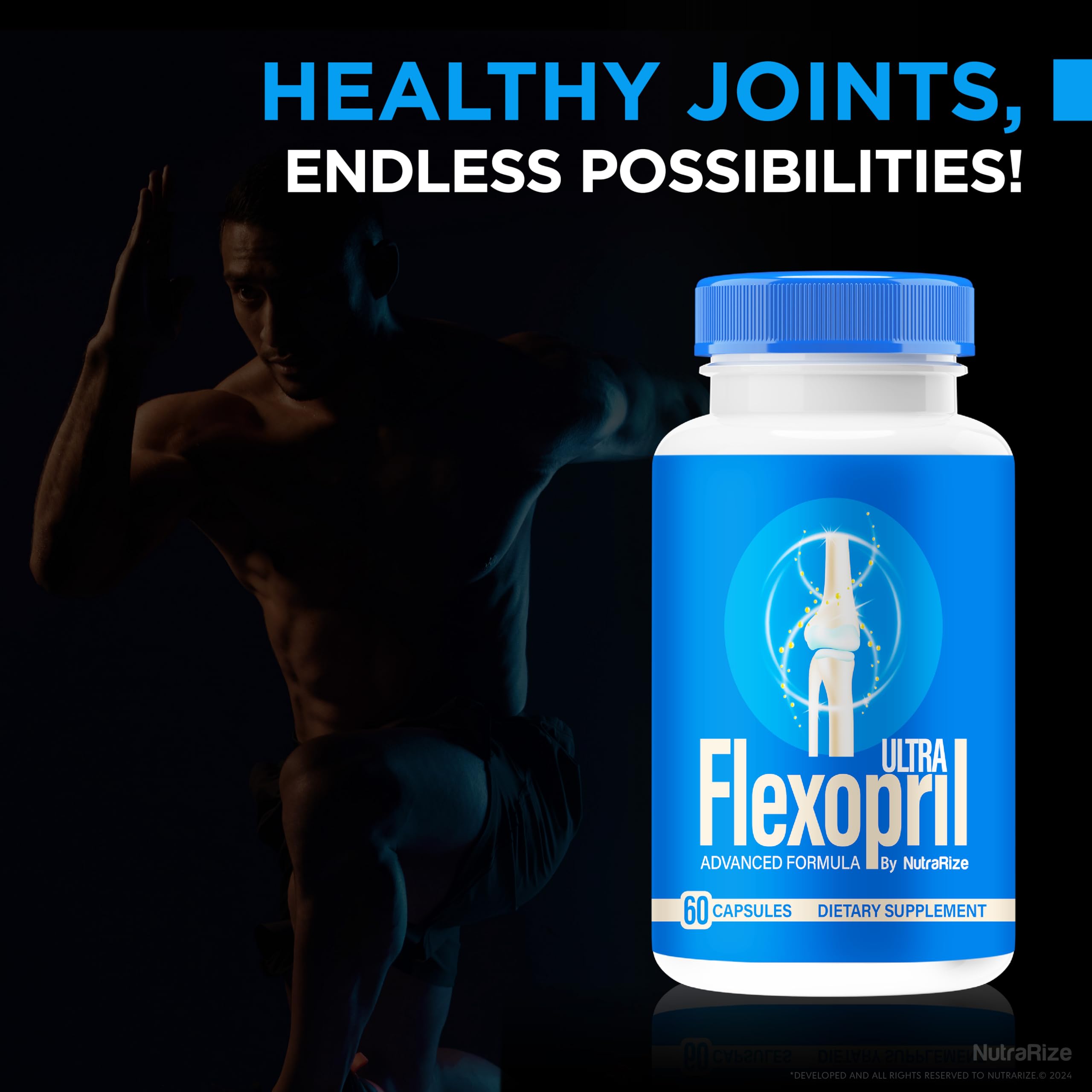 NutraRize (2 Pack) Flexopril Ultra Capsules, Official Flexopril for Joint Support, All-Natural Formula to Fortify Bones and Bolster Flexibility, Premium FlexoprilUltra Pills Review (120 Capsules) NutraRizeAu supplements