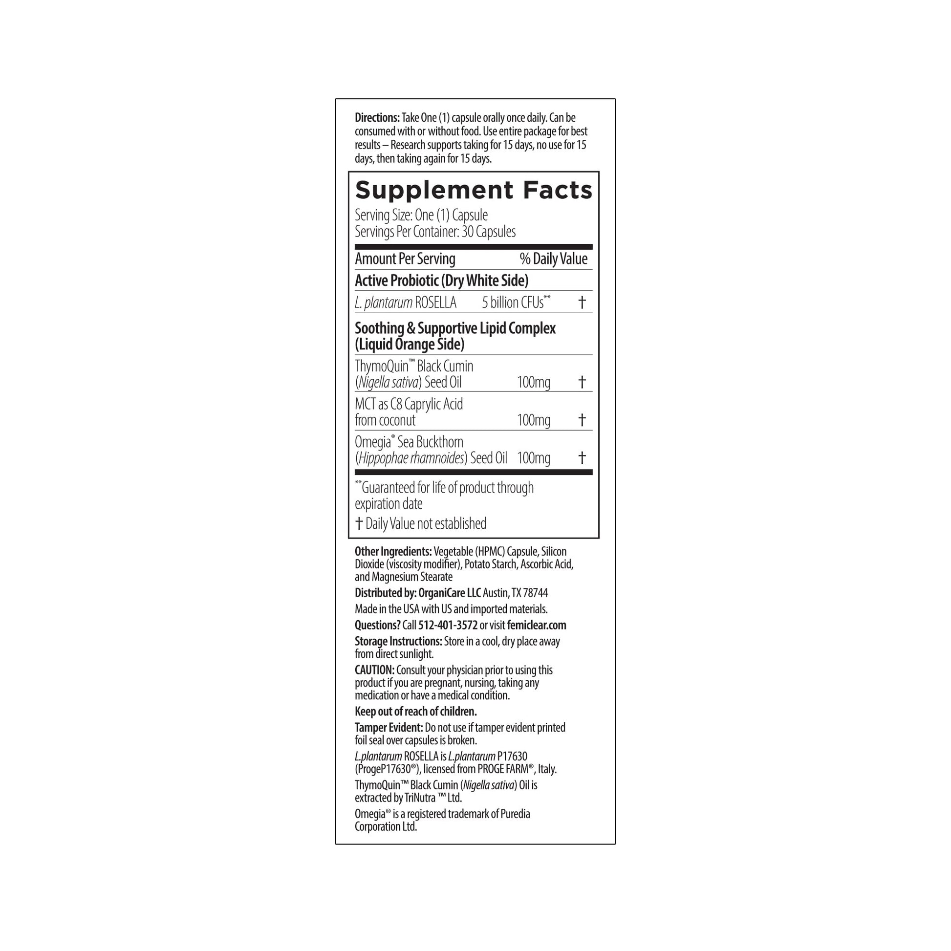 FemiClear 1-Day Dose Restoratives Complex Probiotic Bundle FemiClearAu supplements
