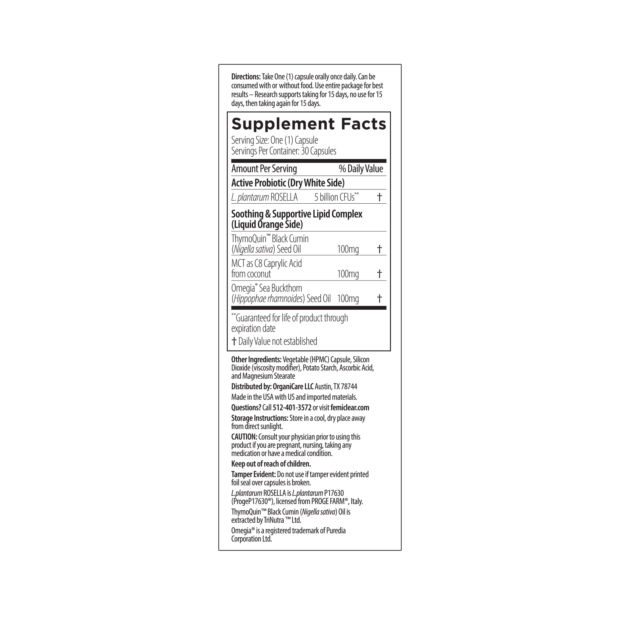 FemiClear 1-Day Dose Restoratives Complex Probiotic Bundle FemiClearAu supplements