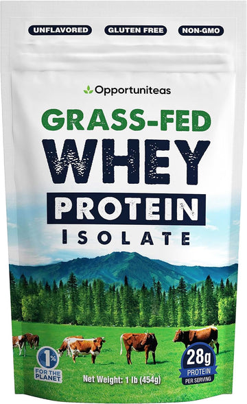 Opportuniteas Grass Fed Whey Protein Isolate Powder - Unflavored Whey Protein Isolate OpportuniteasUS supplements