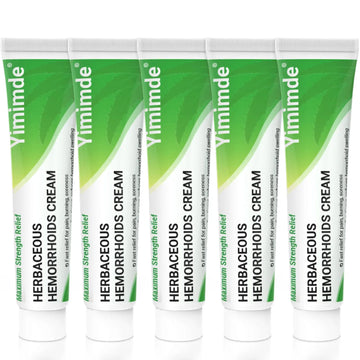 Hemorrhoid Treatment Ointment - Tubesmaximum Strength - Fast Relief from Pain, Itching, Burning, Swelling & Fissures | Natural Aloe & Vitamin E | Travel-Friendly10g x 5 Pieces Tubes - (1.76 Oz) yimimdeAu supplements
