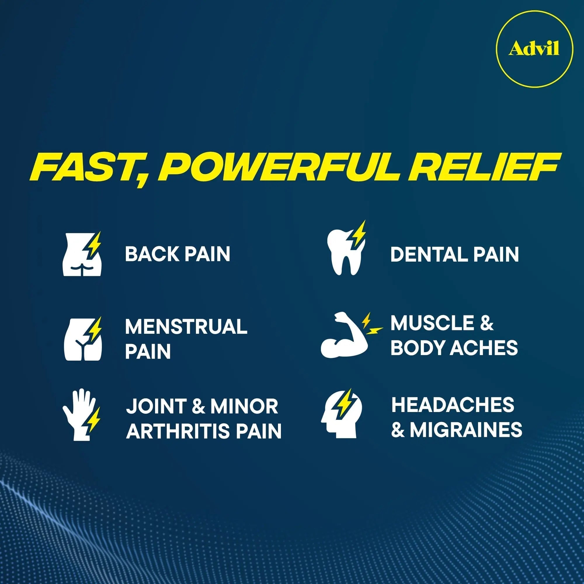 Advil Dual Action Back Pain Caplets Delivers 125mg Ibuprofen and 250mg Acetaminophen Per Dose for 8 Hours of Back Pain Relief - 144 Count AdvilAu supplements