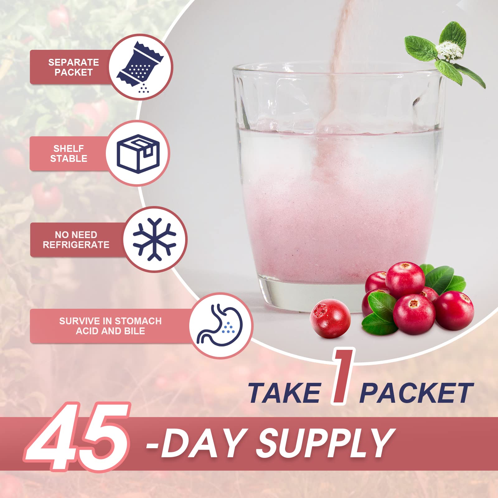 NATURE TARGET Probiotics-for-Women Prebiotics-and-Probiotics-Powder, 100-Billion-CFUs 45-Day-Supply, Women's-Probiotic with D-Mannose and Cranberry for Urinary Tract/Gut/Digestive Health NATURE TARGETAu supplements