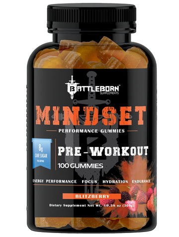 Mindset Dietary Supplement Gummies for Energy and Performance | Naturally Flavored Battle Born SupplementsAu supplements