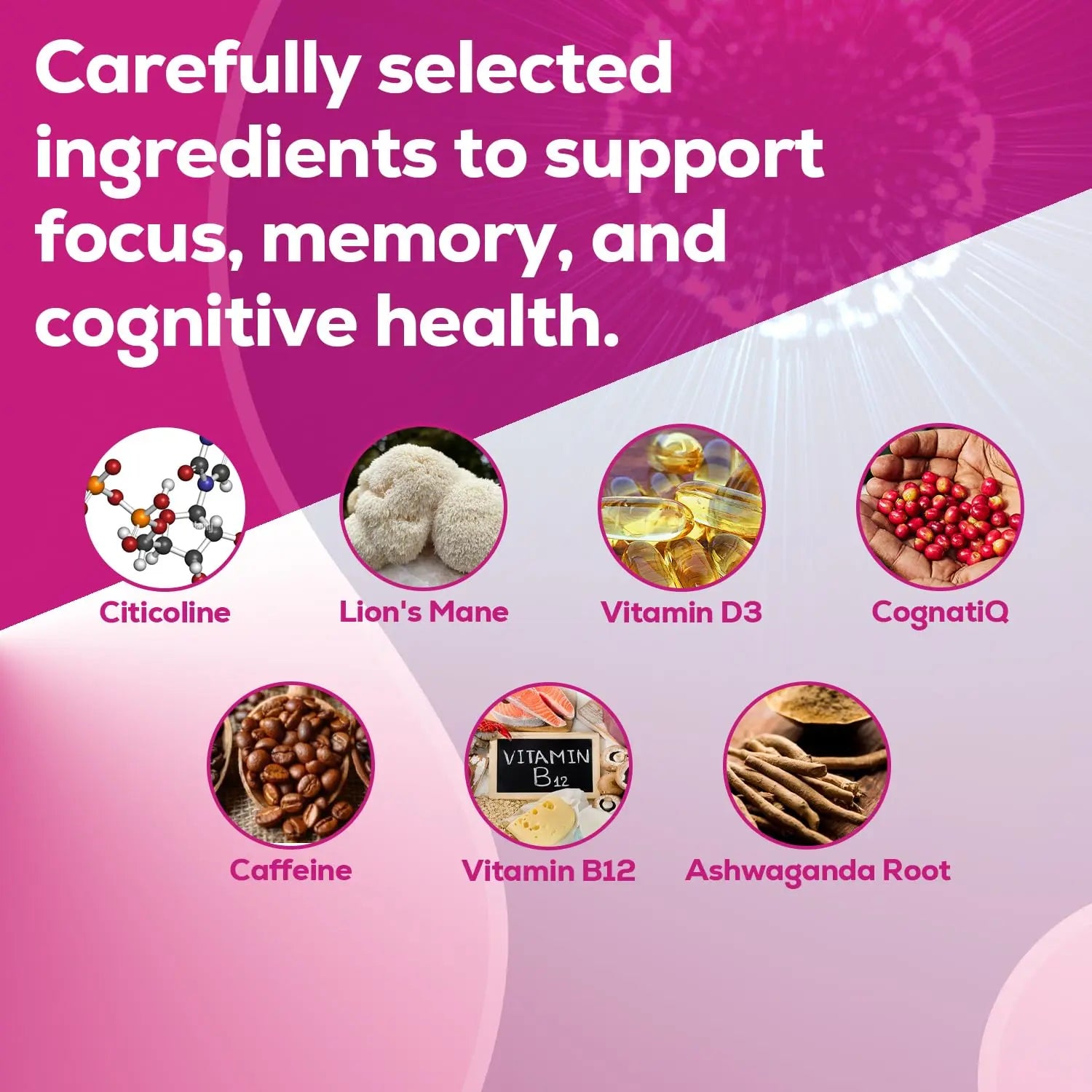 Just Thrive Focus & Memory Gummies – Nootropic Brain Supplement for Clarity, Concentration, Memory Support, & Energy – Citicoline, Lion’s Mane, Vitamin B12 & D3 Just Thrivenz supplements