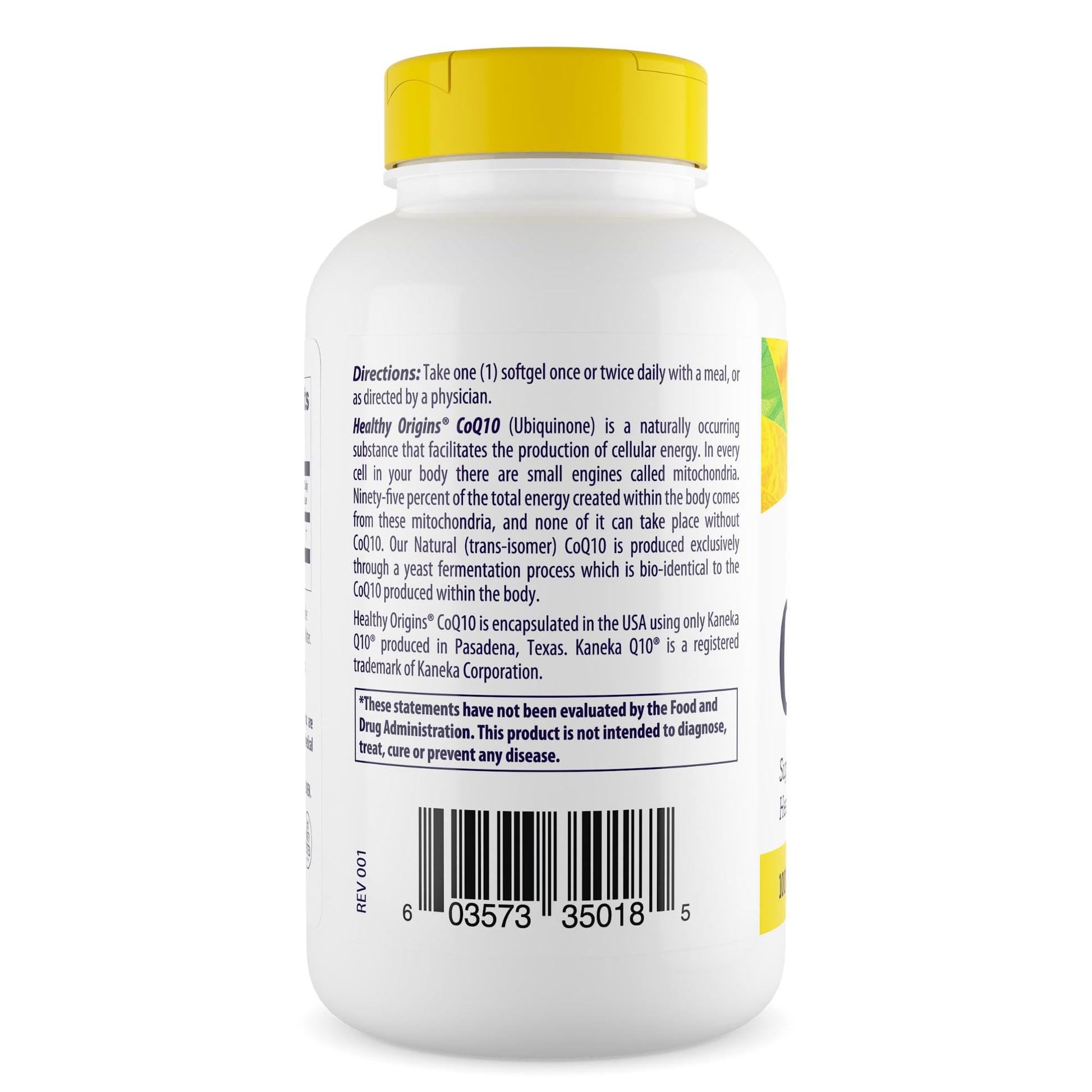 Healthy Origins Natural CoQ10 (Kaneka Q10), 100 mg - Heart Health & Energy Supplement Healthy OriginsUS supplements