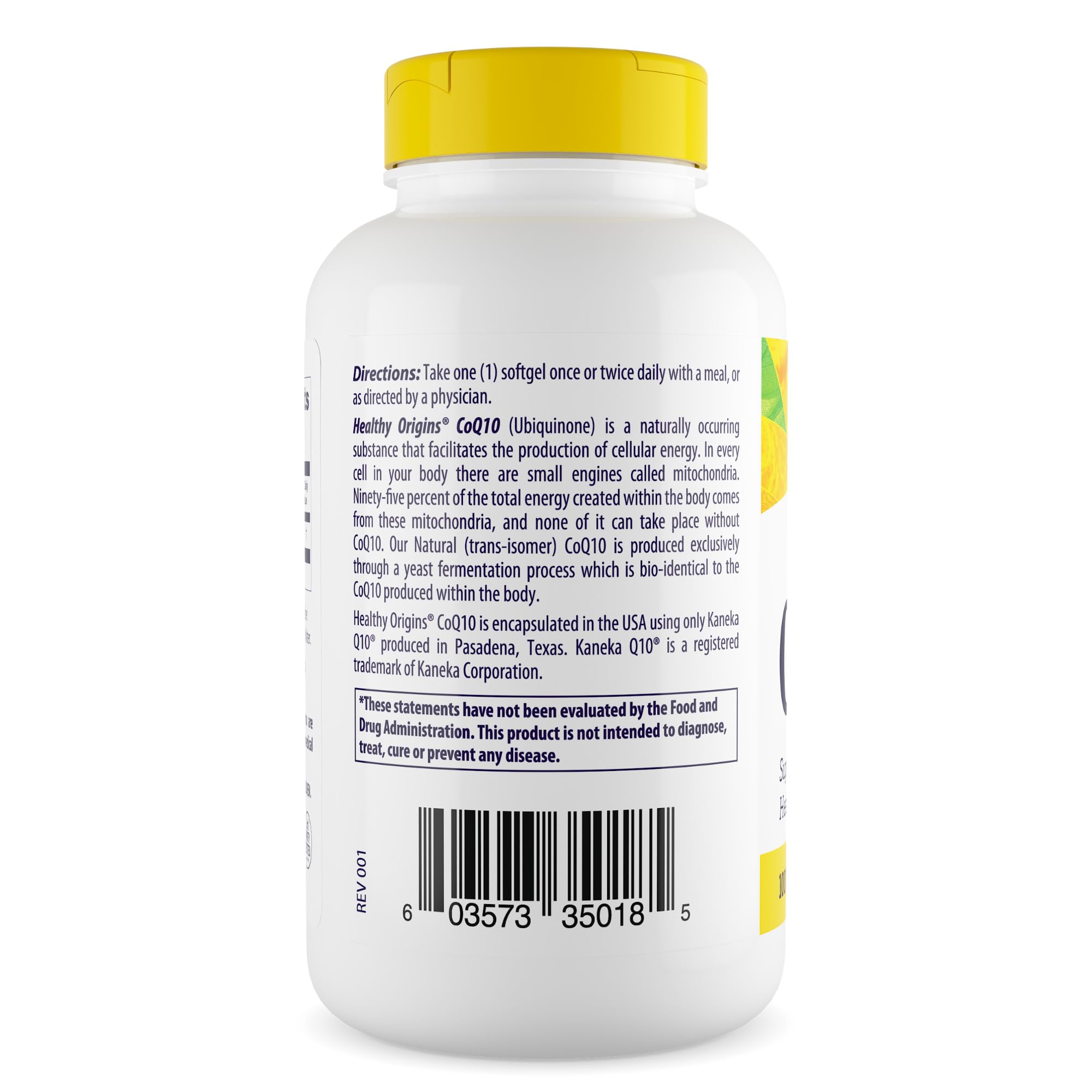 Healthy Origins Natural CoQ10 (Kaneka Q10), 100 mg - Heart Health & Energy Supplement Healthy OriginsUS supplements